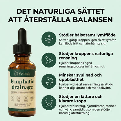 Velonia® Lymfdroppar för Lymfdränage